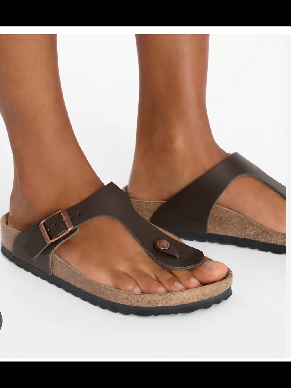 Birkenstock Gizeh Womans Brown Thong Sandals